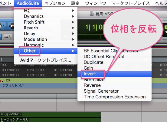 AudioSuite>Other>Invert__