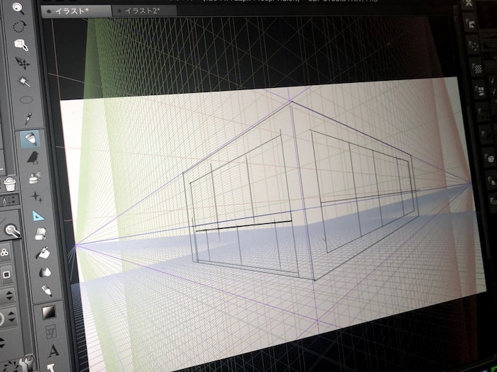 クリスタのパース定規で遠近法の透視図を描くには の巻 Reach Rh Com